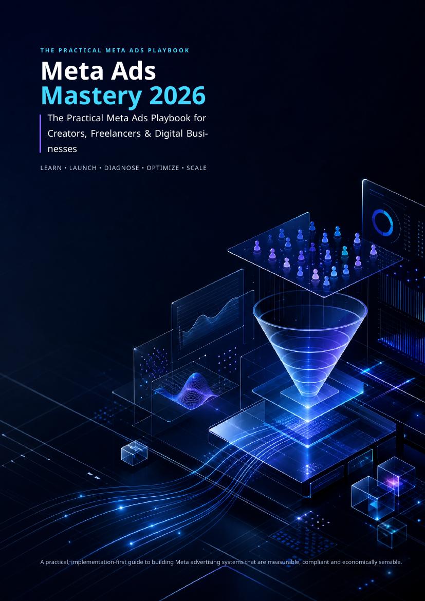 Cover of Meta Ads Mastery 2026, the practical Meta Ads playbook